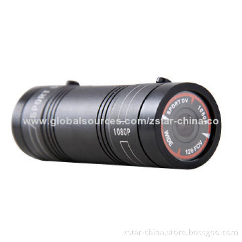 Mini Sports Action Camera/DVR, Waterproof Full HD 1,080P with Wide Angle of 120 Degrees for Hunting